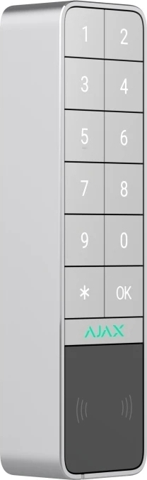 Беспроводная внешняя клавиатура Ajax KeyPad Outdoor Jeweller, белая (000059123) фото 2