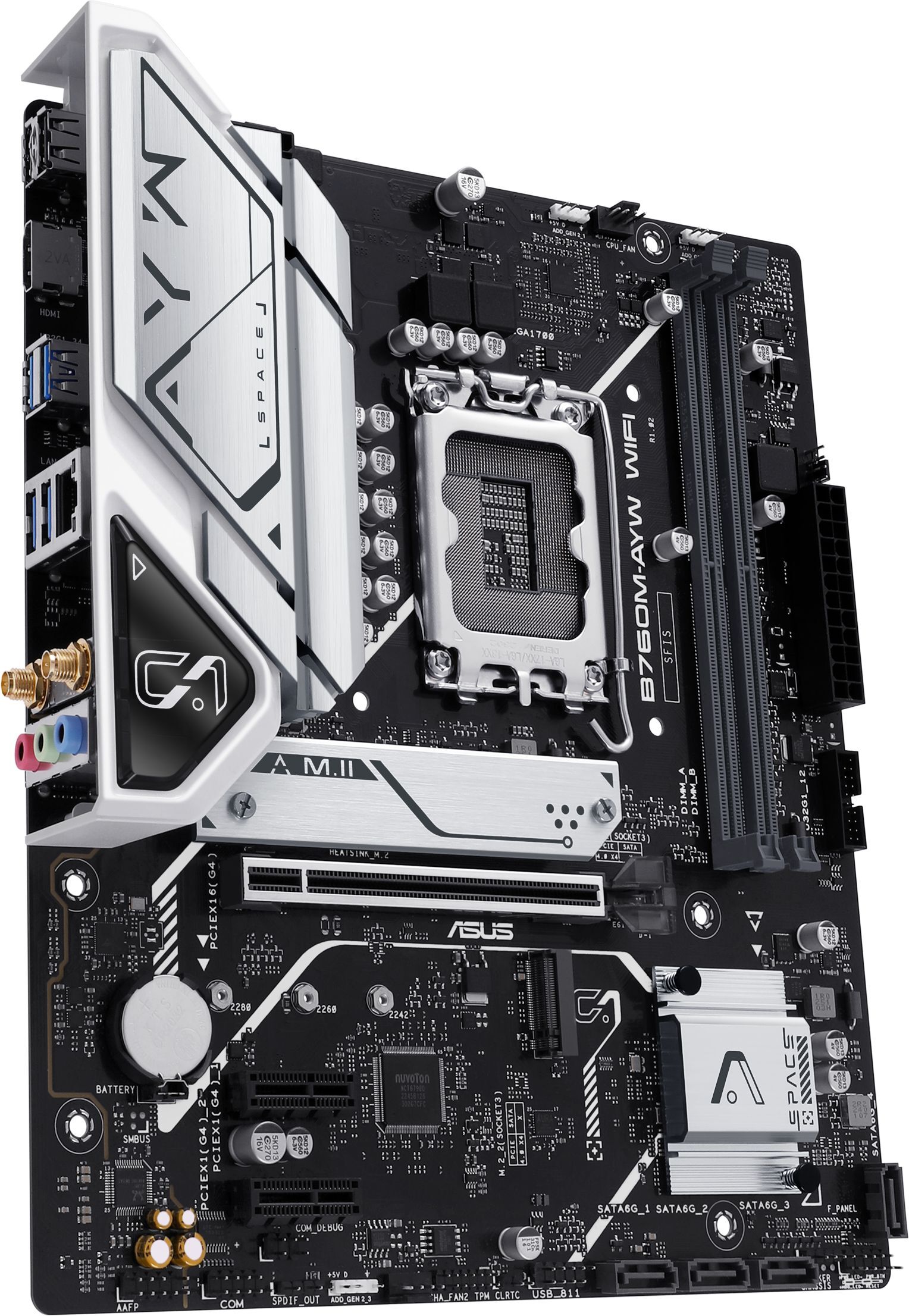 Материнcкая плата ASUS B760M-AYW WIFI-SI (90MB1FK0-M0UBY0) фото 3