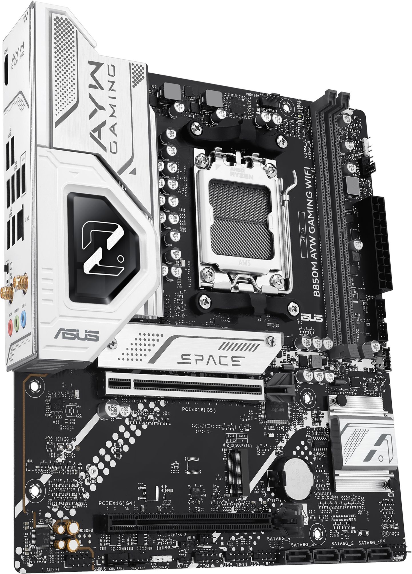 Материнcкая плата ASUS B850M AYW GAMING WIFI (90MB1LW0-M0EAY0) фото 