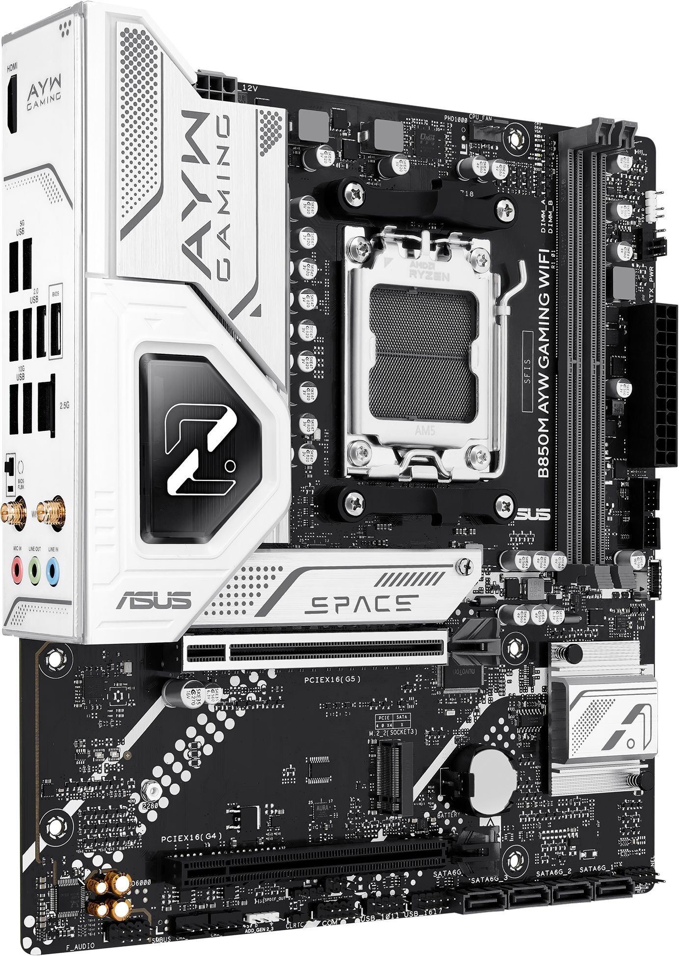 Материнcкая плата ASUS B850M AYW GAMING WIFI (90MB1LW0-M0EAY0) фото 