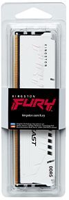 Пам'ять ПК Kingston DDR5 16GB 6400 FURY Beast EXPO White (KF564C32BWE-16)фото4