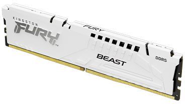 Пам'ять ПК Kingston DDR5 16GB 6400 FURY Beast EXPO White (KF564C32BWE-16)фото3