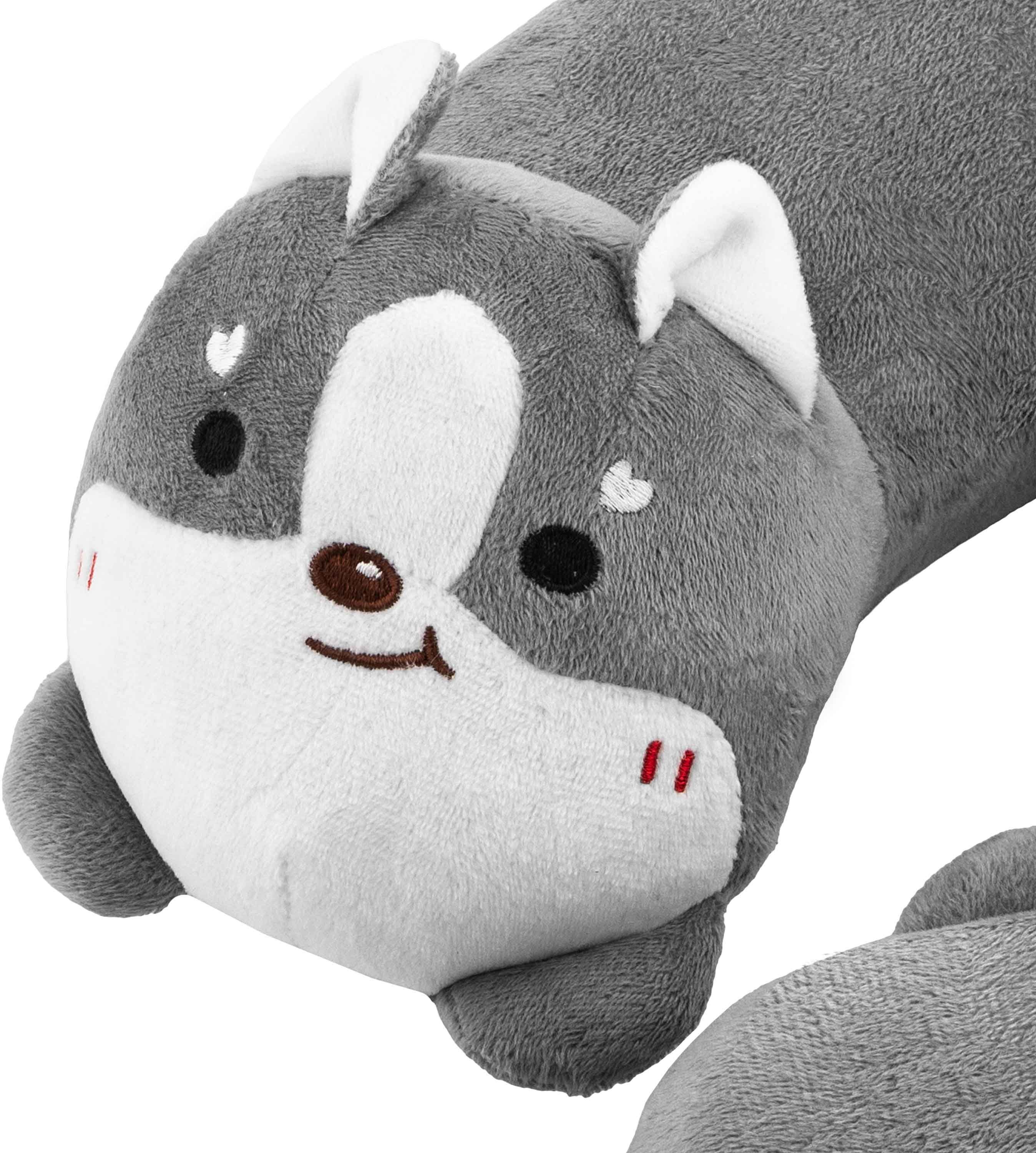 Подушка для шиї ARDESTO Travel Grey Cat 28х28см, сірий (ART3034NEP)фото3