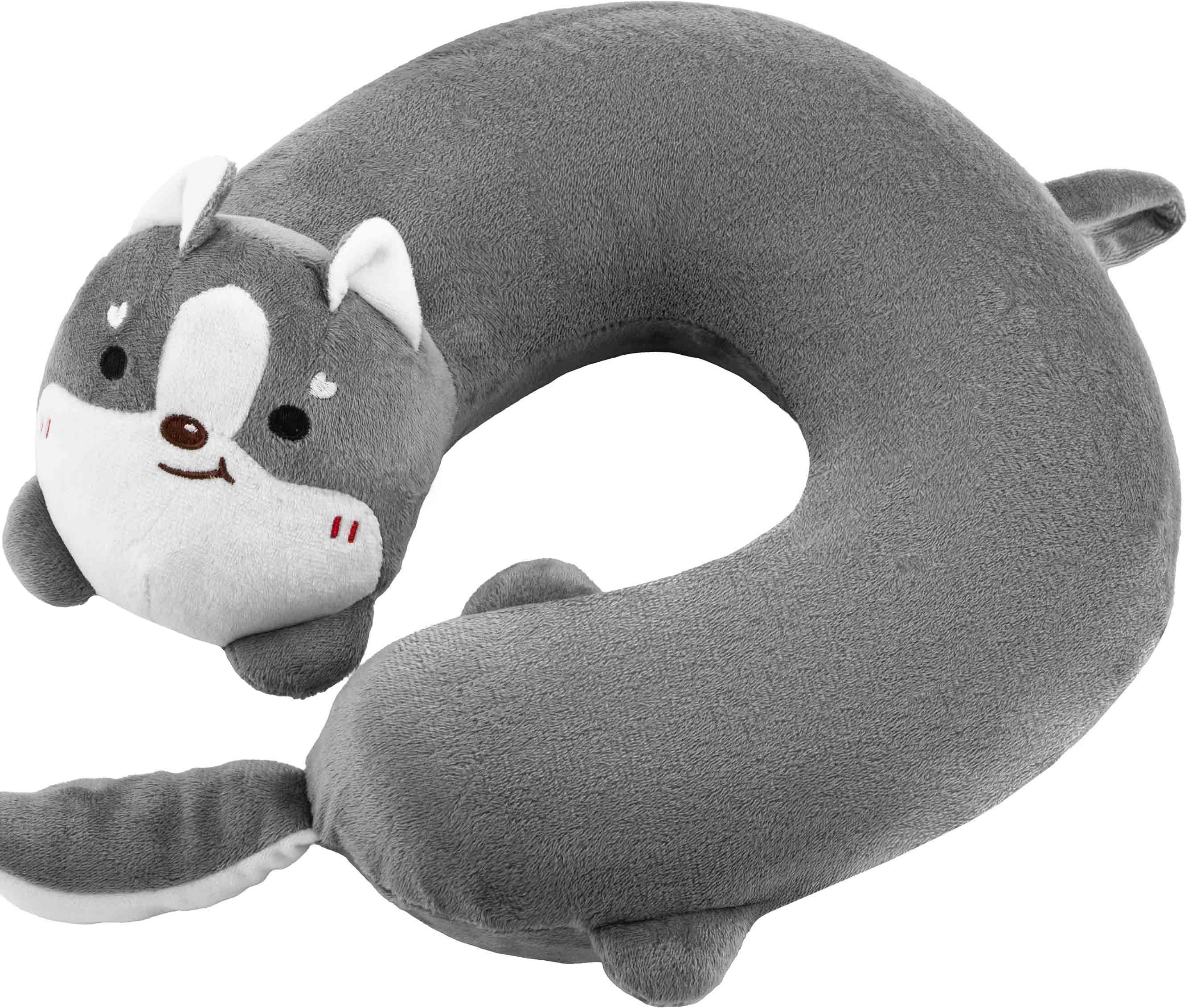 Подушка для шиї ARDESTO Travel Grey Cat 28х28см, сірий (ART3034NEP)фото2