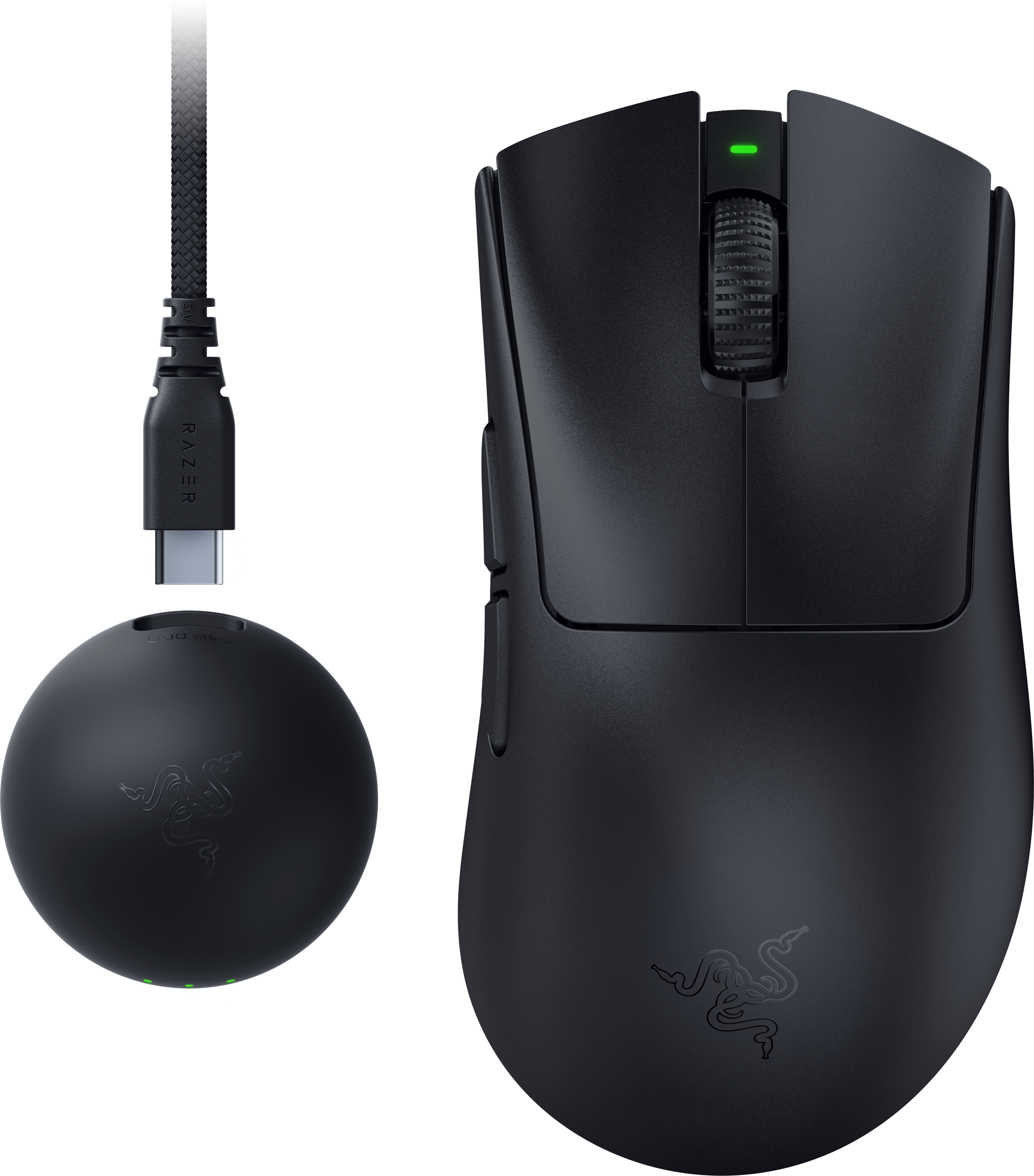 Игровая мышь Razer DeathAdder V4 Pro Gen-2, USB-A/WL, Black (RZ01-05330100-R3G1) фото 