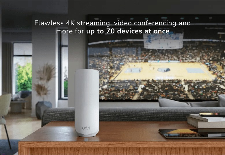 Система WiFi-Mesh NETGEAR Orbi RBE373 BE5000, 3мод, белый (RBE373-100EUS) фото 3