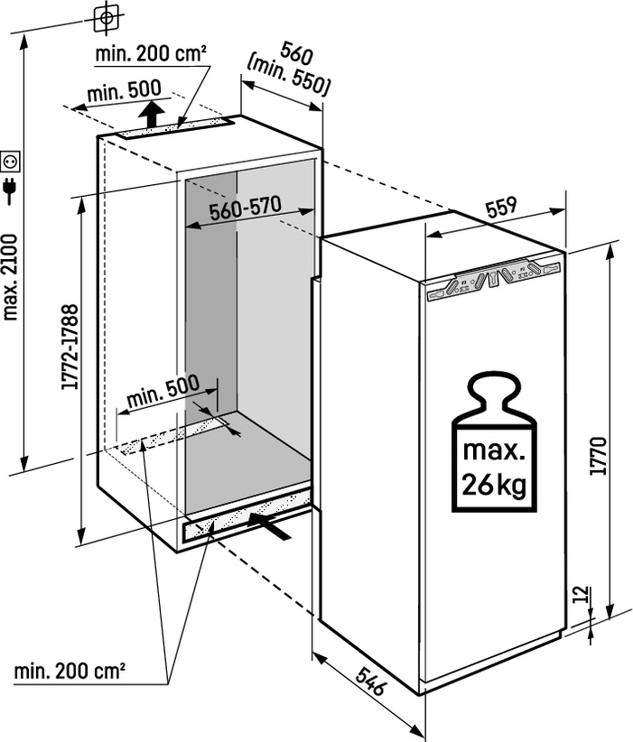 Вбудована морозильна камера Liebherr SIFNF5108фото