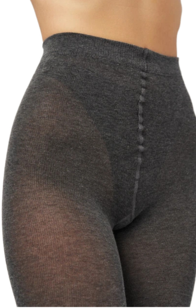 Колготы женские SIELA Cotton melange 200 Den 2р темно-серые (4823102960456) фото 3