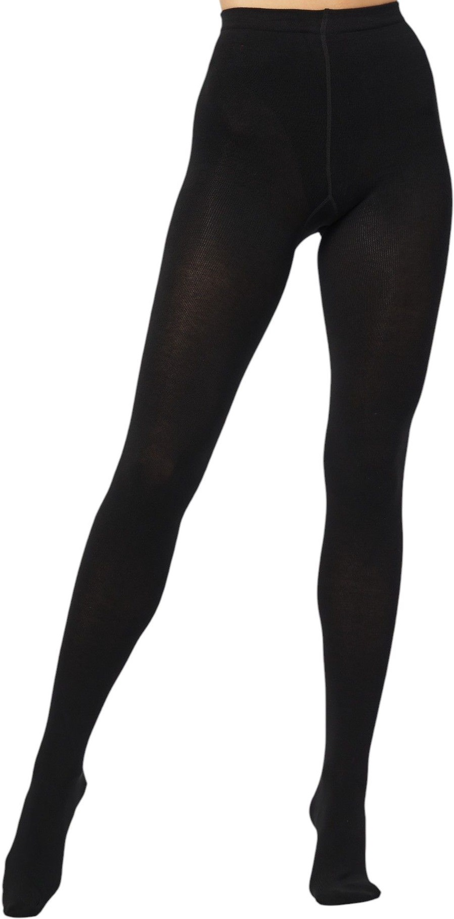 Колготы женские SIELA Rib Cotton 300 Den 5р черные (4823116935570) фото 2