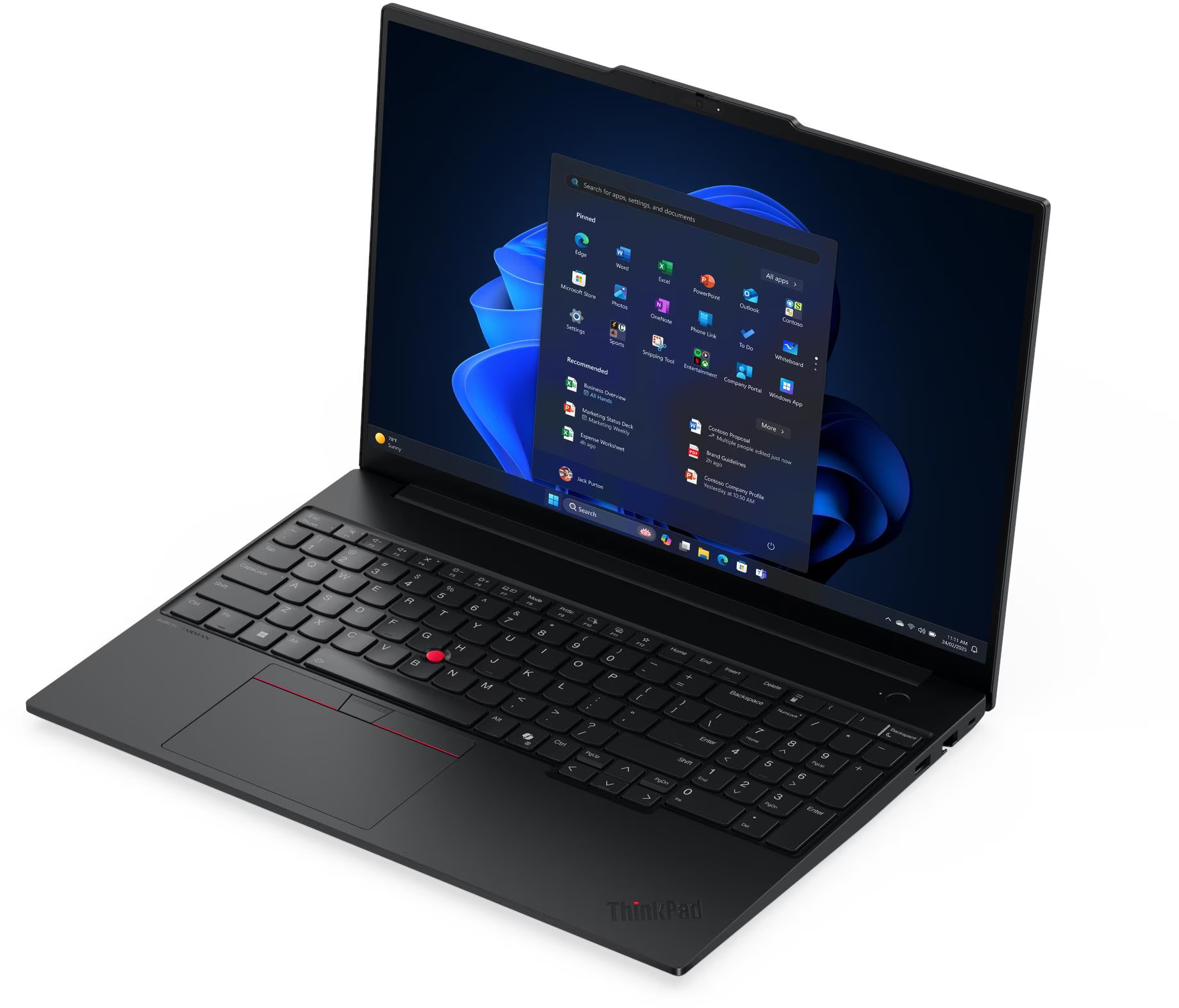 Ноутбук LENOVO ThinkPad E16 Gen 3 Eclipse Black (21SUS01P00) фото 3