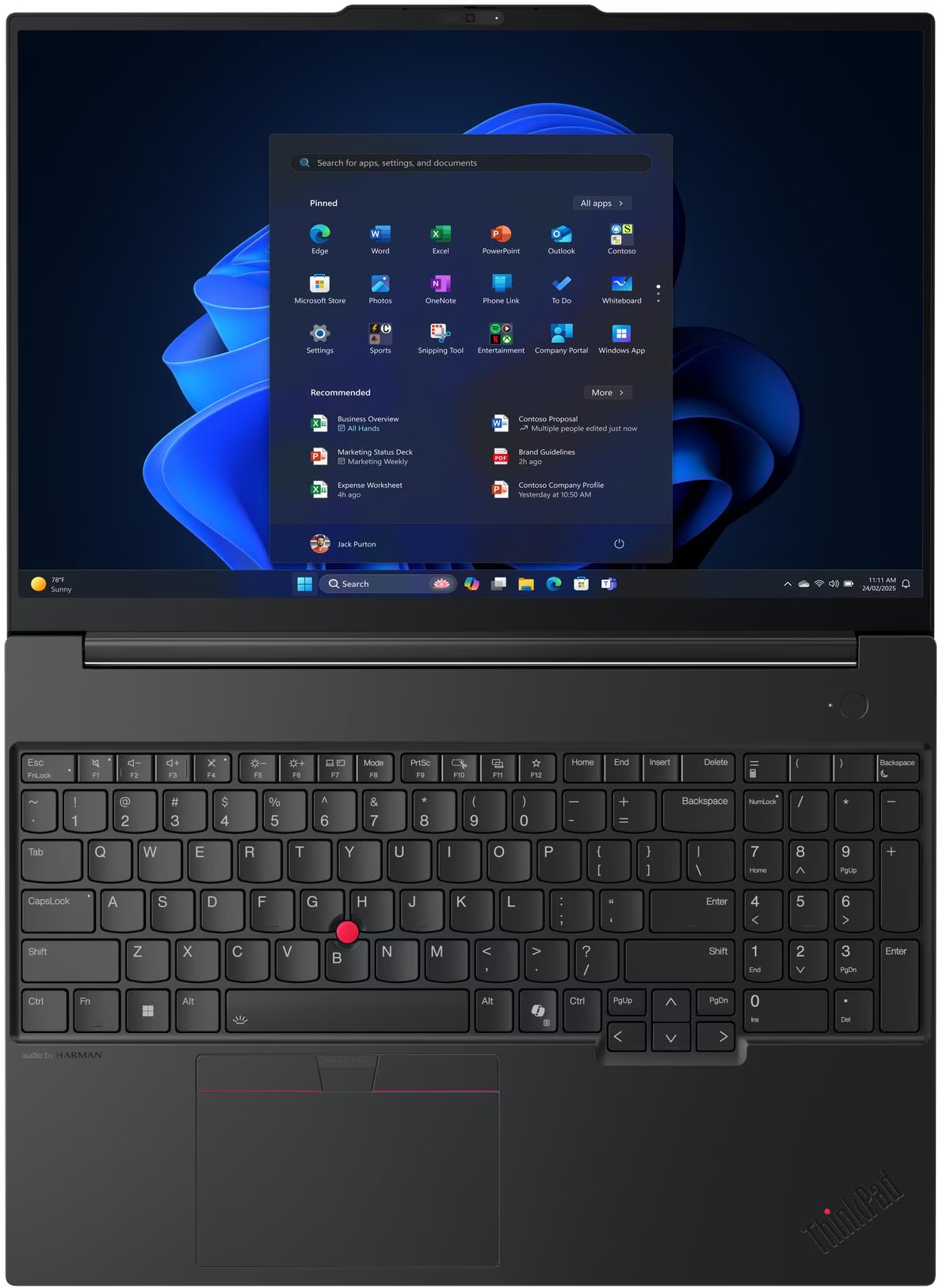 Ноутбук LENOVO ThinkPad E16 Gen 3 Eclipse Black (21SUS01P00) фото 6