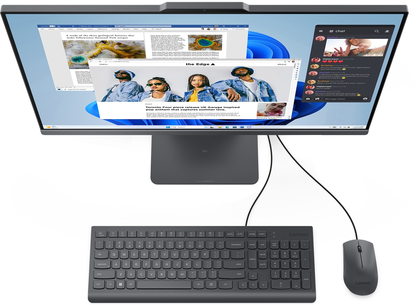 Моноблок 27'' LENOVO IdeaCentre AIO 27IRH9 Luna Grey (F0HM00TNUO) фото 3