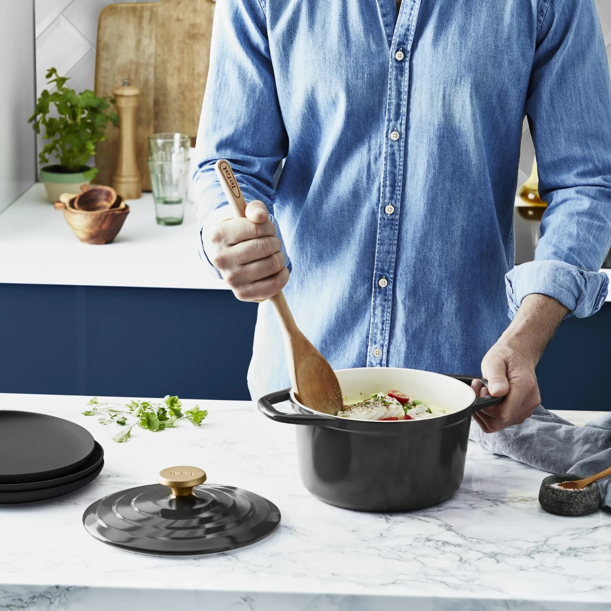 Кастрюля Tefal Air с крышкой, 3,1 л (E2554404) фото 11