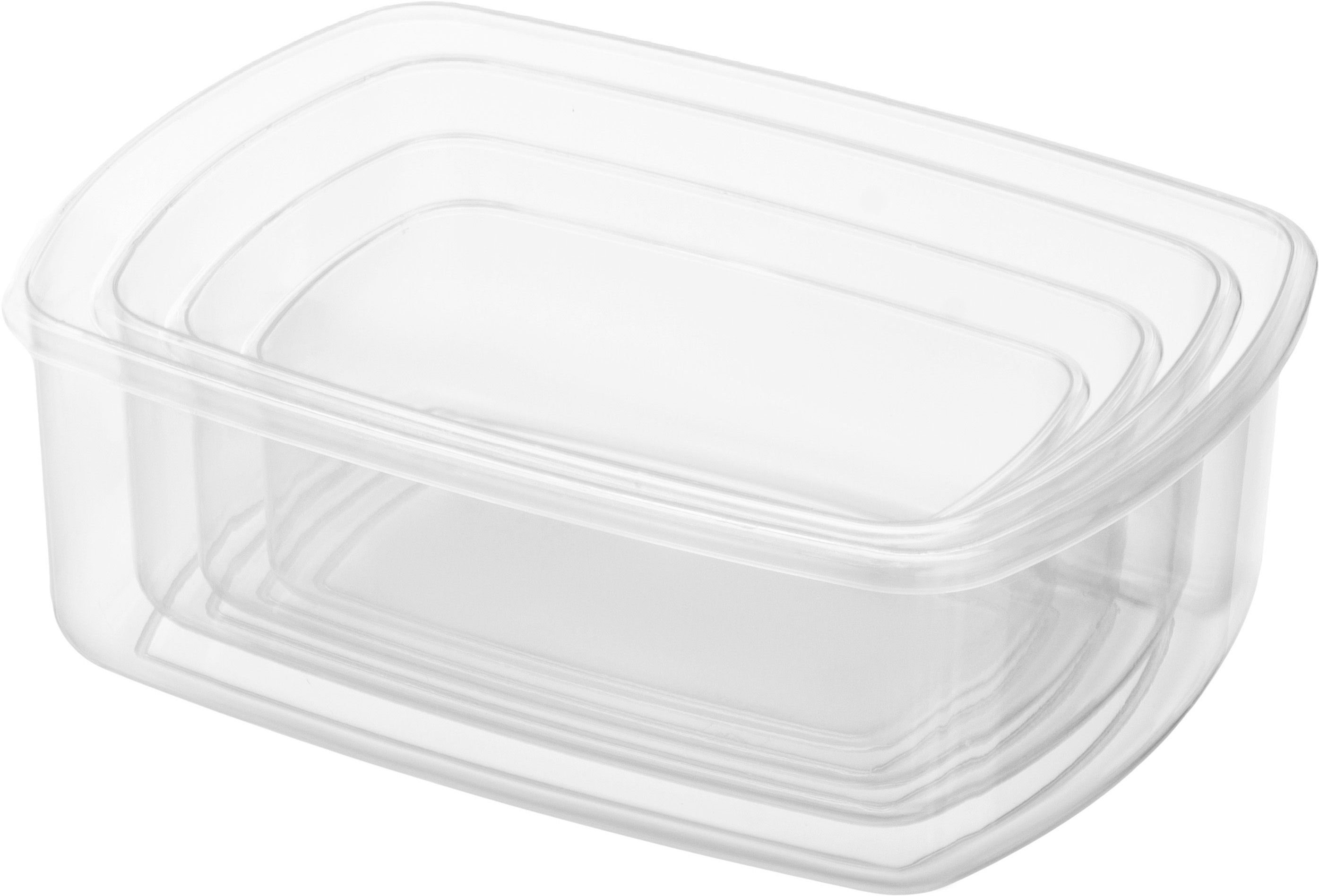 Набір контейнерів ARDESTO Fresh 0.25/0.5/0.75/1.2л, сірий (AR1312R)фото