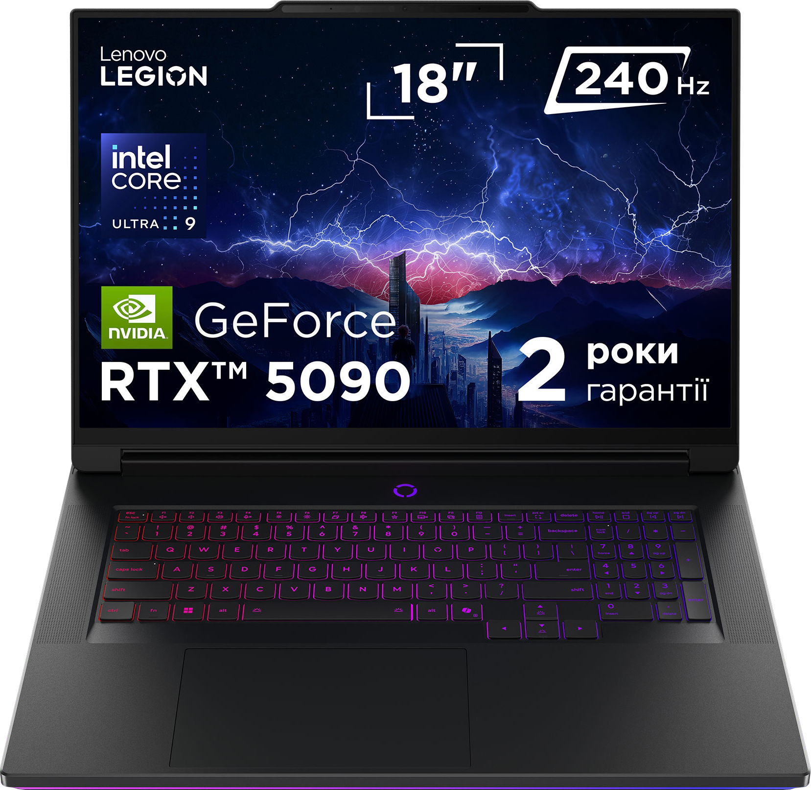 Ноутбук LENOVO Legion 9 18IAX10 Eclipse Black (83EY005ARA) фото 2