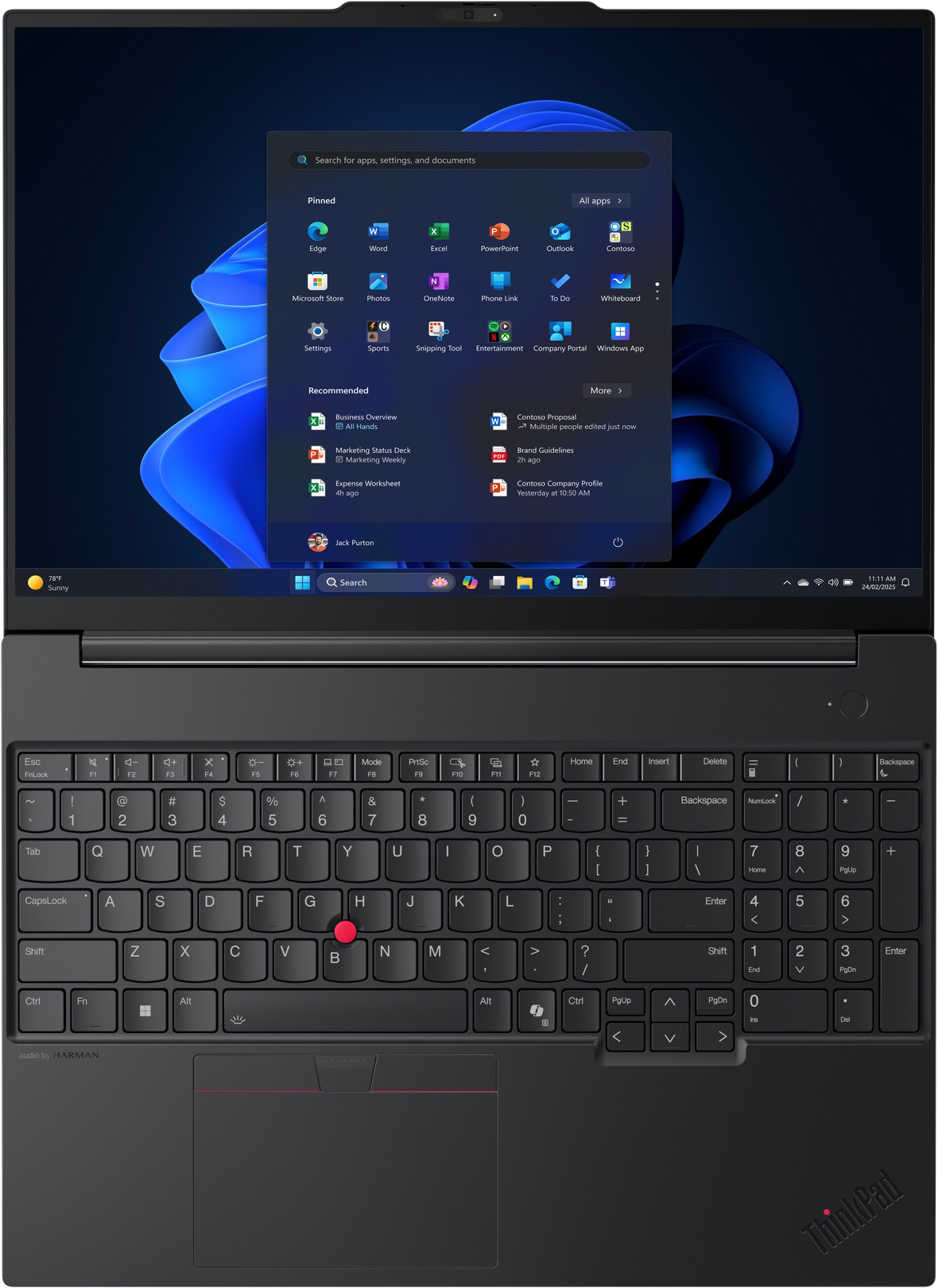 Ноутбук LENOVO ThinkPad E16 Gen 3 Eclipse Black (21TGS08J00) фото 10