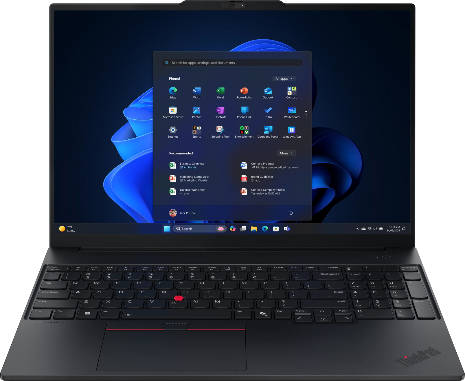 Ноутбук LENOVO ThinkPad E16 Gen 3 Eclipse Black (21TGS08J00) фото 2
