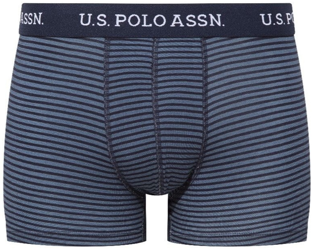 Набор трусов мужских U.S. Polo Assn. 80515 L 3 шт. темно-синий/голубой/принтованый (8680557420746) фото 4