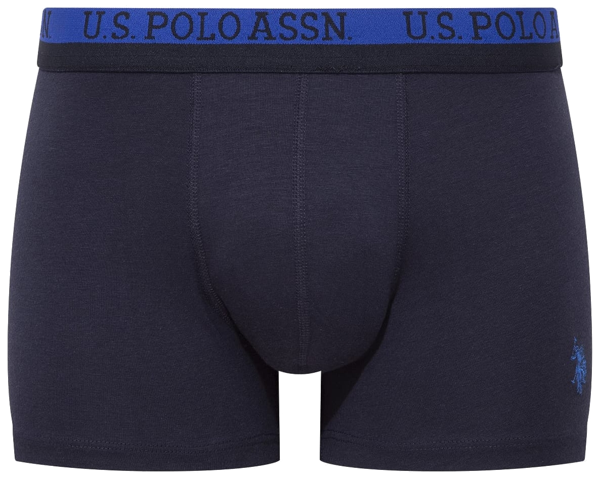 Набор трусов мужских U.S. Polo Assn. 80522 XL 3 шт. темно-синий/голубой/принтованый (8680557420951) фото 4