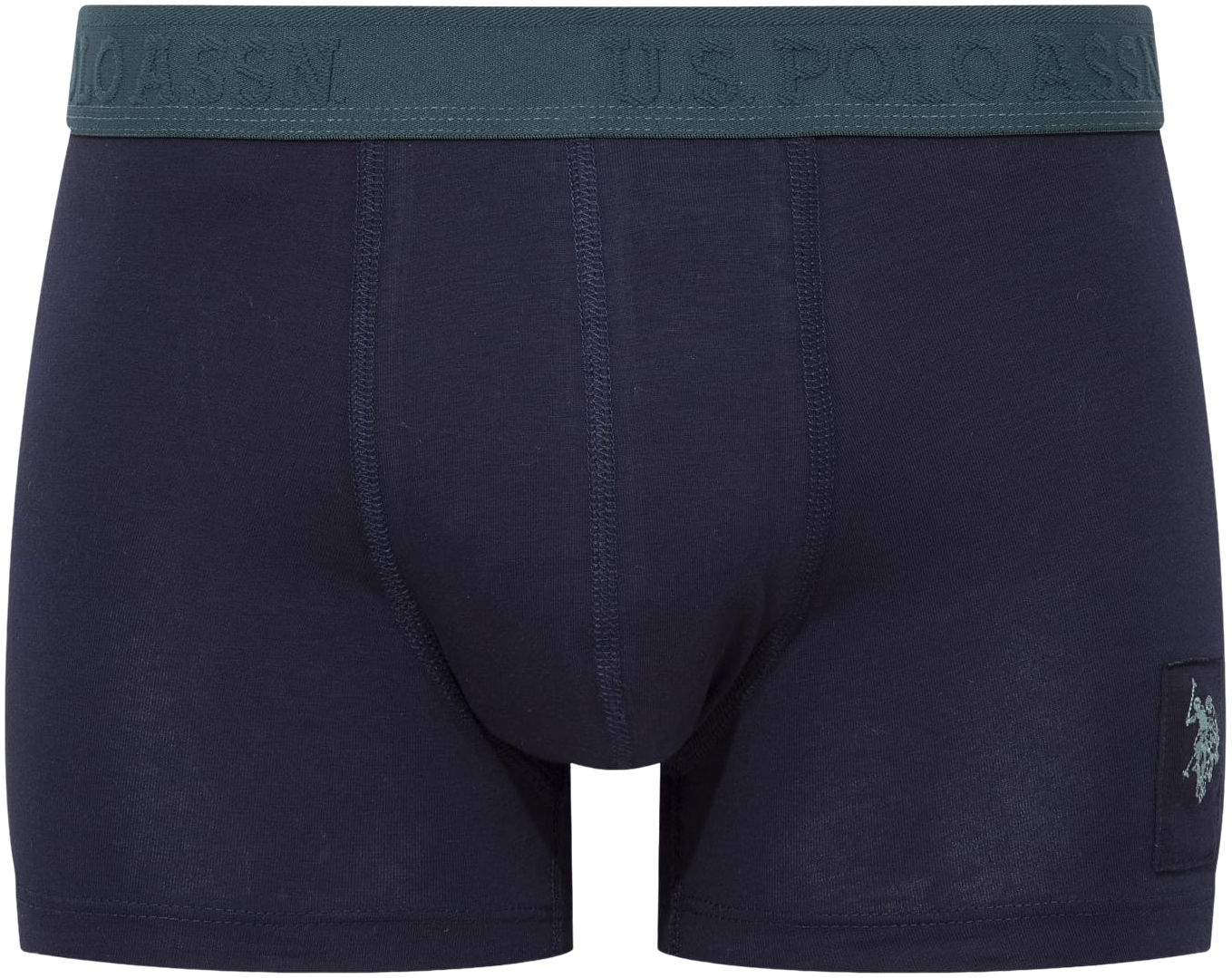 Набор трусов мужских U.S. Polo Assn. 80504 2XL 3 шт. темно-синий/зеленый/принтованый (8680557421316) фото 4