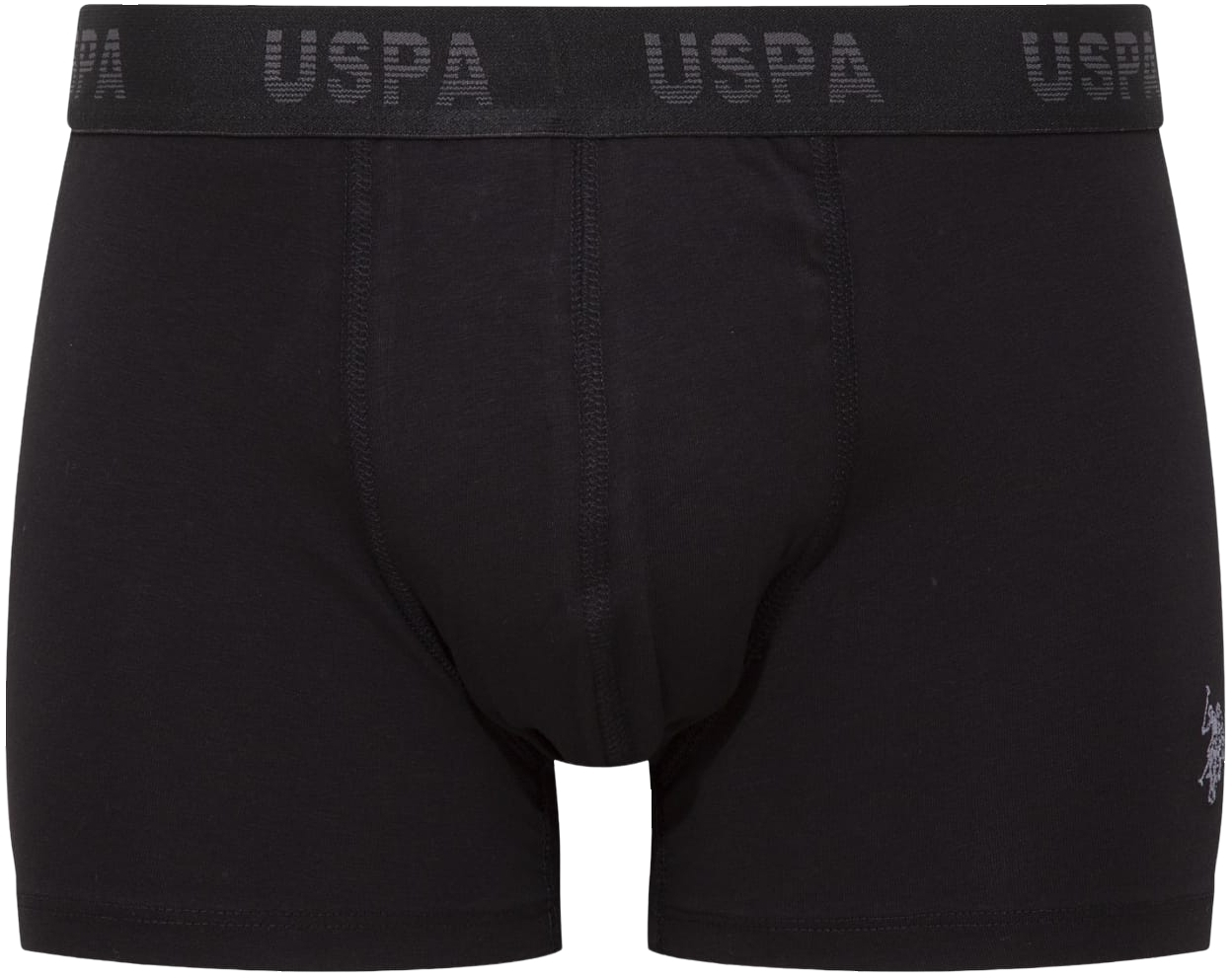 Набор трусов мужских U.S. Polo Assn. 80505 L 3 шт. серый/черный/принтованый (8680557421194) фото 4