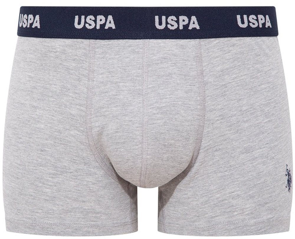 Набор трусов мужских U.S. Polo Assn. 80509 L 3 шт. серый/бордовый/принтованый (8680557421446) фото 2