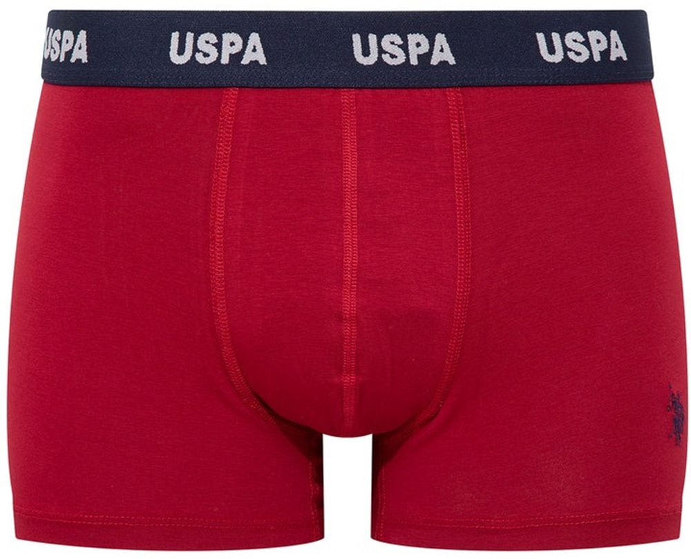 Набор трусов мужских U.S. Polo Assn. 80509 L 3 шт. серый/бордовый/принтованый (8680557421446) фото 3