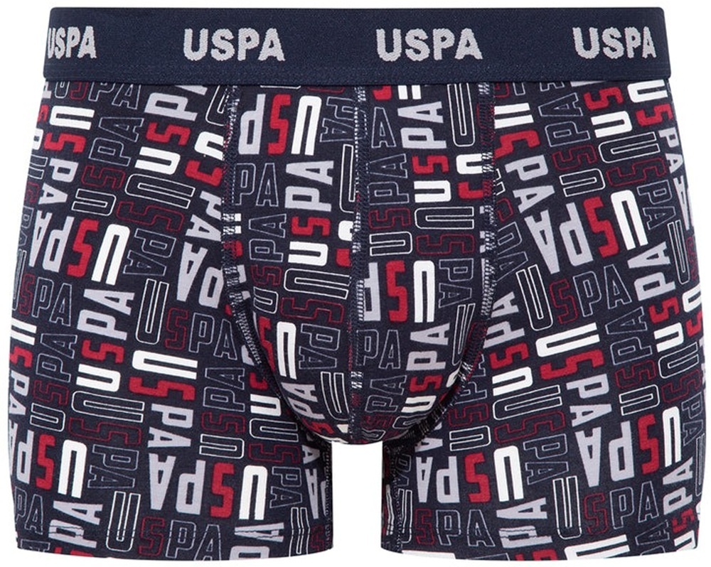 Набор трусов мужских U.S. Polo Assn. 80509 L 3 шт. серый/бордовый/принтованый (8680557421446) фото 4