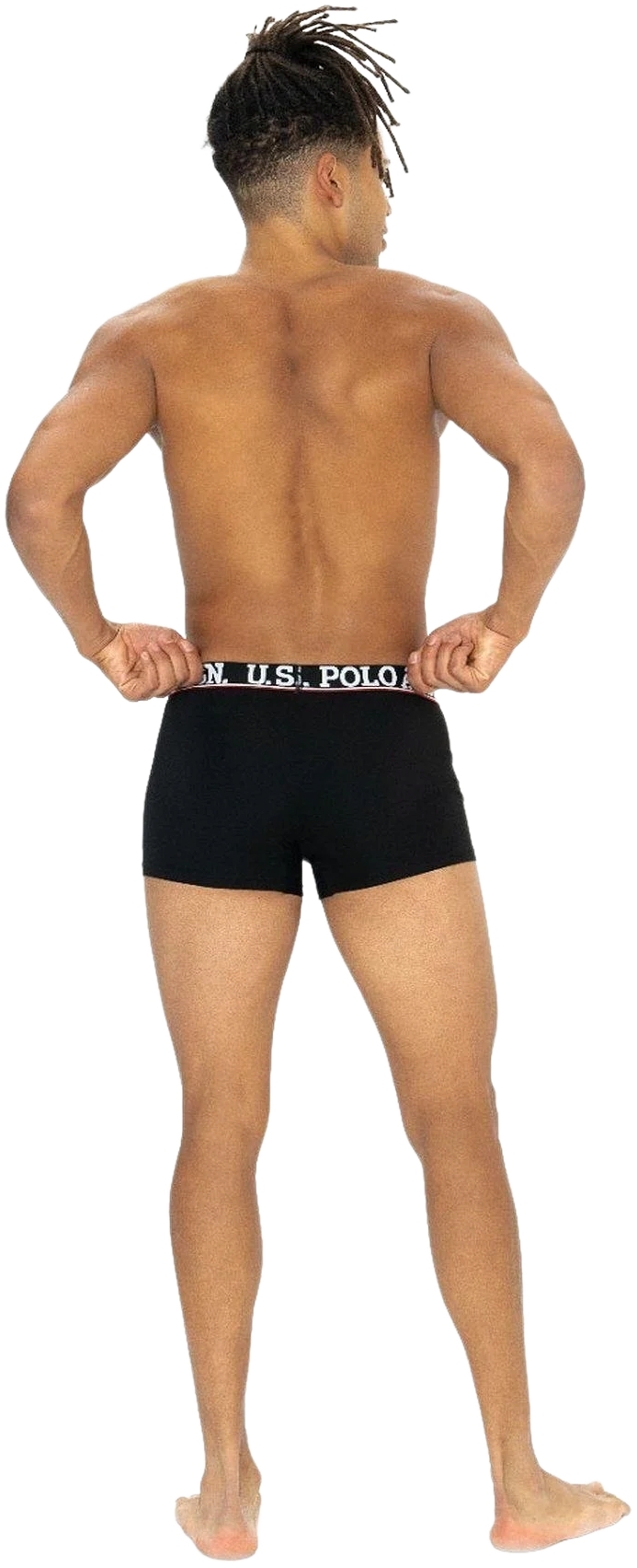 Набор трусов мужских U.S. Polo Assn. 80528 L 3 шт. черный/бордовый/принтованый (8680557451764) фото 7