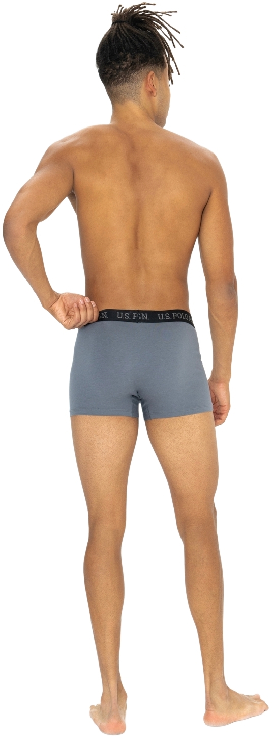 Набір трусів чоловічих U.S. Polo Assn. 80542 M 3 шт. сірий/чорний/принтований (8680557451559)фото