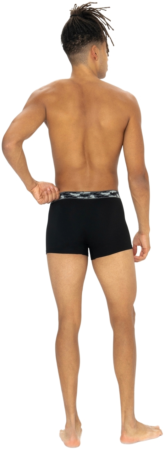 Набір трусів чоловічих U.S. Polo Assn. 80542 M 3 шт. сірий/чорний/принтований (8680557451559)фото