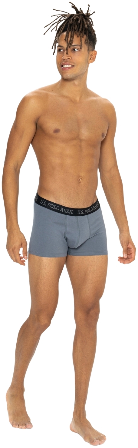 Набор трусов мужских U.S. Polo Assn. 80542 XL 3 шт. серый/черный/принтованый (8680557451573) фото 