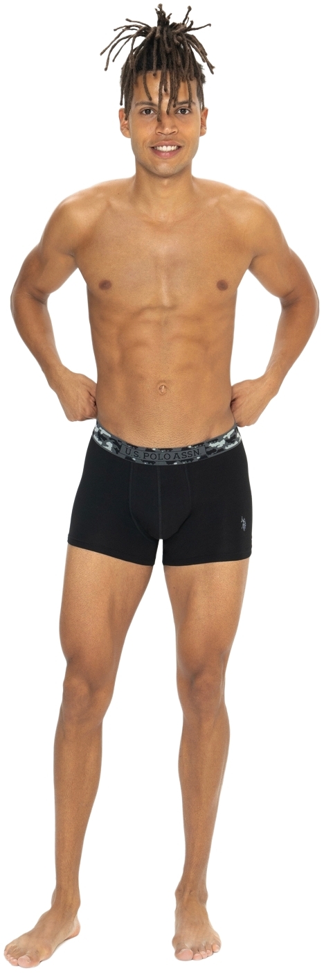 Набор трусов мужских U.S. Polo Assn. 80542 XL 3 шт. серый/черный/принтованый (8680557451573) фото 