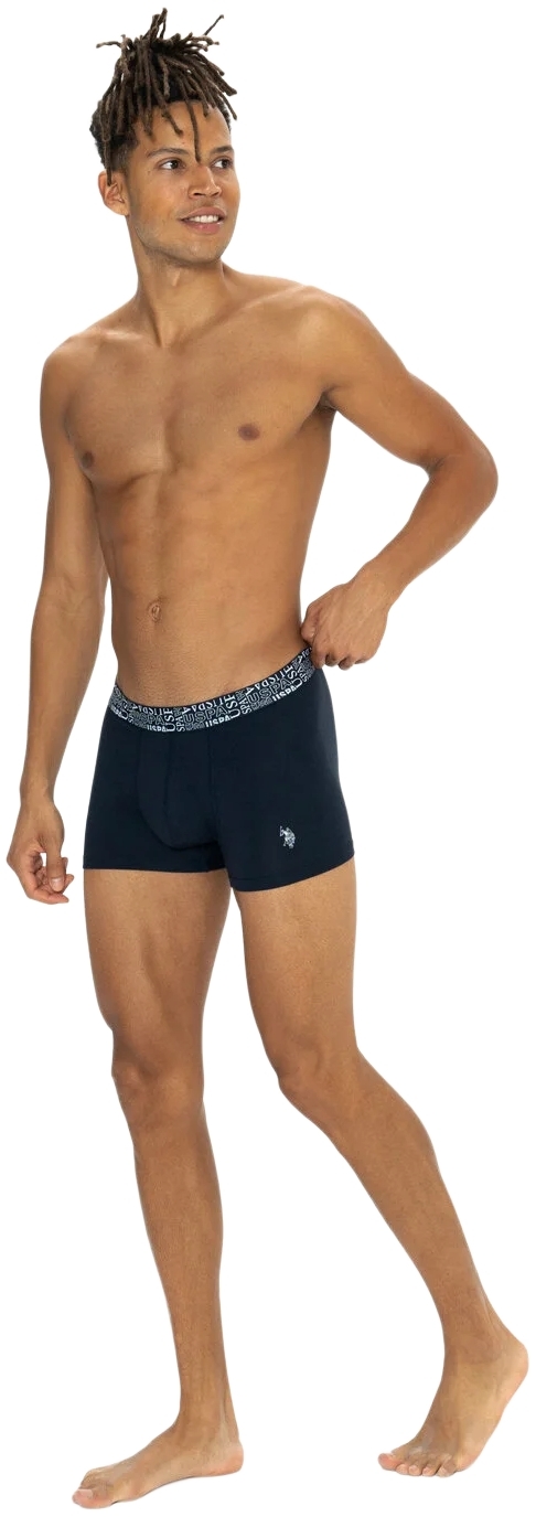 Набор трусов мужских U.S. Polo Assn. 80543-2 M 3 шт. черный/темно-синий/серый (8680557451856) фото 2