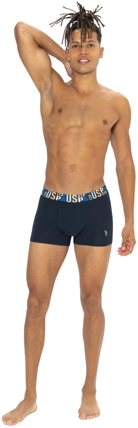 Набор трусов мужских U.S. Polo Assn. 80572 L 3 шт. черный/синий/желтый (8680557451917) фото 