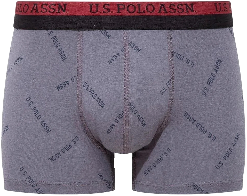 Набор трусов мужских US Polo Assn 80522 L 3 шт бордовый/черный/принтованый (8680557420890) фото 3