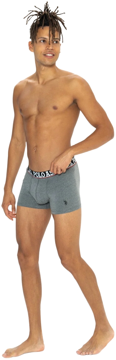 Набор трусов мужских U.S. Polo Assn. 80533 XL 3 шт. бордовый/черный/серый (8680557451320) фото 2