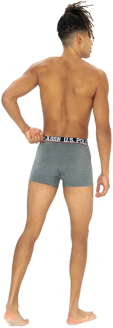 Набор трусов мужских U.S. Polo Assn. 80533 XL 3 шт. бордовый/черный/серый (8680557451320) фото 3