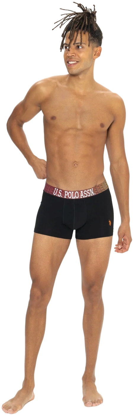 Набор трусов мужских U.S. Polo Assn. 80571 L 3 шт. серый/черный/темно-синий (8680557451412) фото 