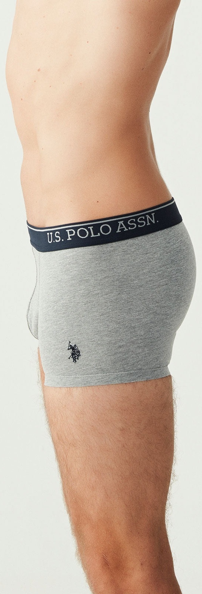 Набор трусов мужских U.S. Polo Assn. 80263 M 3 шт. синий/серый/голубой (8680557254983) фото 