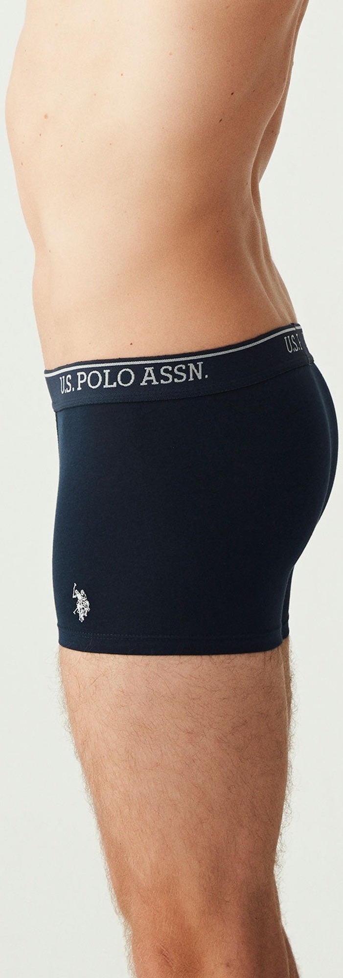 Набор трусов мужских U.S. Polo Assn. 80263 M 3 шт. синий/серый/голубой (8680557254983) фото 