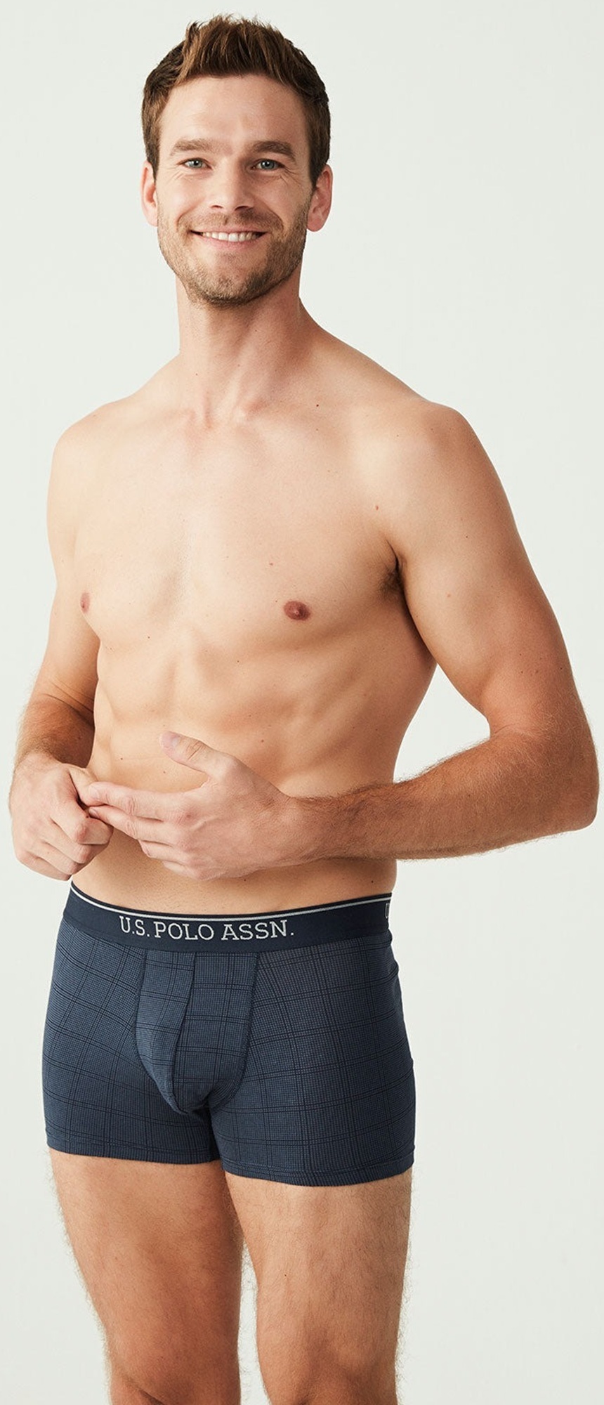 Набор трусов мужских U.S. Polo Assn. 80263 2XL 3 шт. синий/серый/голубой (8680557255010) фото 8