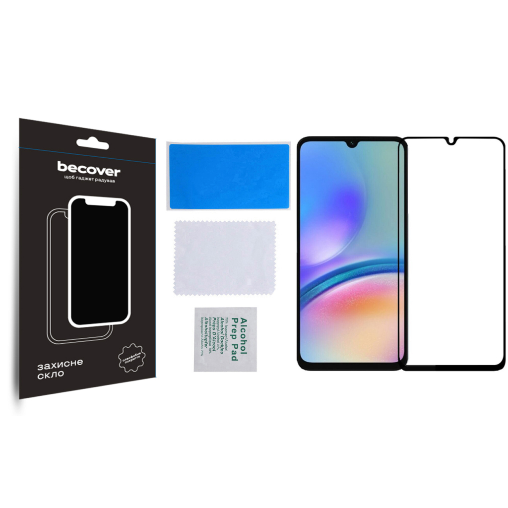 Захисне скло BeCover для Samsung Galaxy A05 Black (BC_710157) фото