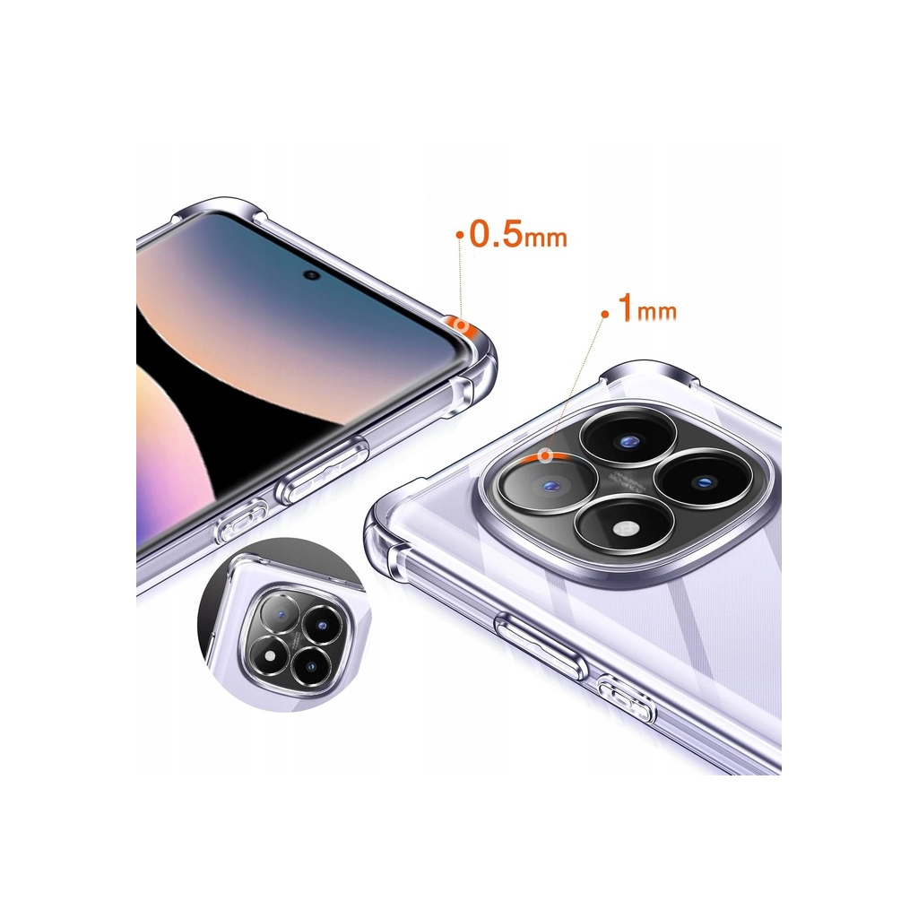 Чохол BeCover Anti-Shock для Xiaomi Redmi Note 14 Pro Clear (BC_713036) фото
