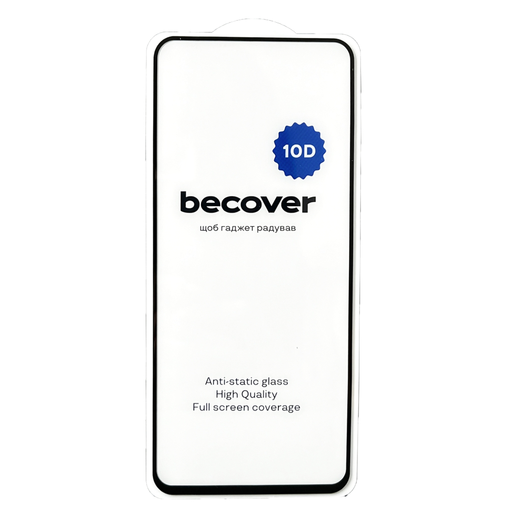 Захисне скло BeCover для Xiaomi Redmi 12 5G 10D Black (BC_711370) фото