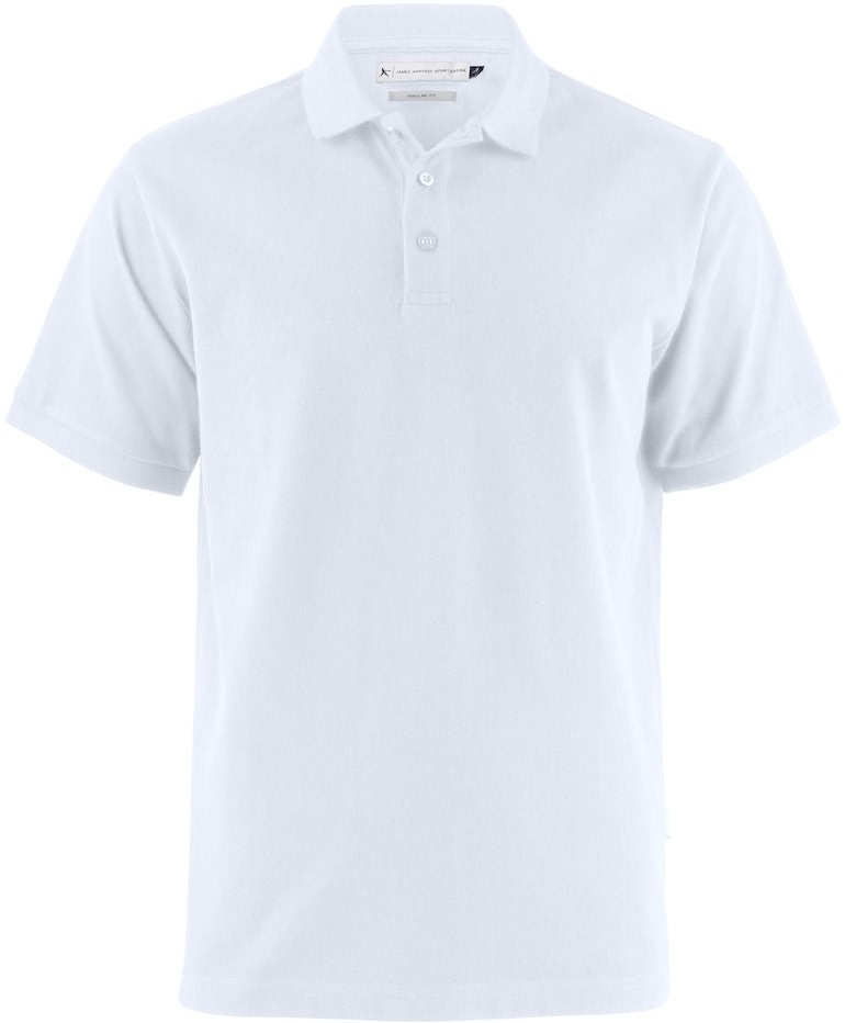 Поло бавовняне чоловіче James Harvest NEPTUNE 2135031100 3XL білийфото3