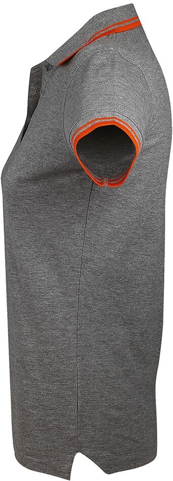 Поло женское Sol’s PASADENA WOMEN 00578932 L серый меланж/оранжевый фото 7