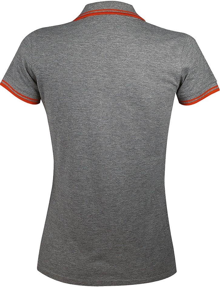 Поло женское Sol’s PASADENA WOMEN 00578932 L серый меланж/оранжевый фото 6