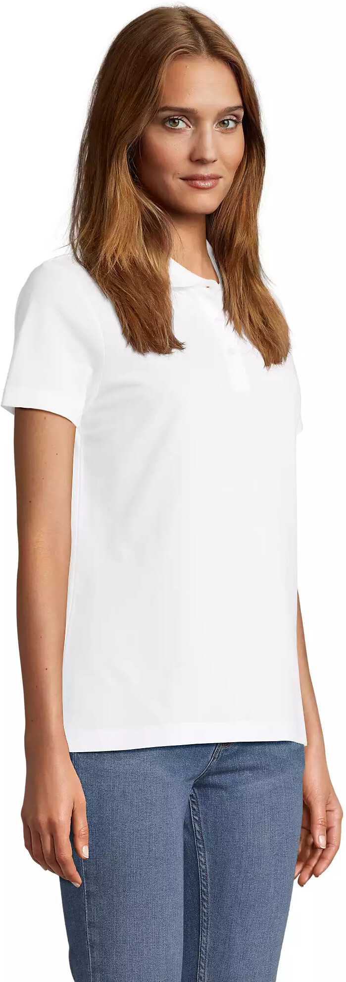 Поло бавовняне жіноче Sol’s PULSE WOMEN 04501102 L Білийфото3