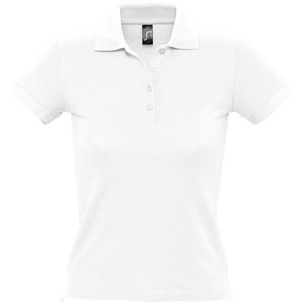 Поло бавовняне жіноче Sol’s PEOPLE 11310102 L білийфото4